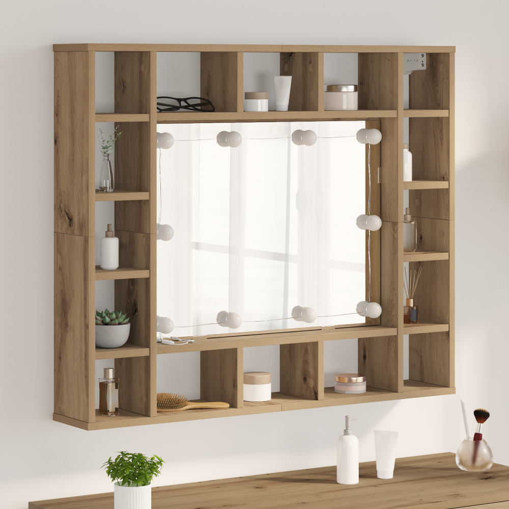 Produktbild för Spegelskåp Artisan Ek 91 x 15 x 76,5 cm Konstruerat trä