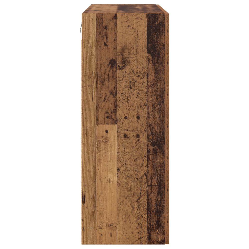 Produktbild för Väggskåp Gammalt trä 69,5 x 34 x 90 cm Konstruerat trä