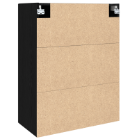 Produktbild för Väggskåp Svart Ek 69,5 x 34 x 90 cm Konstruerat trä