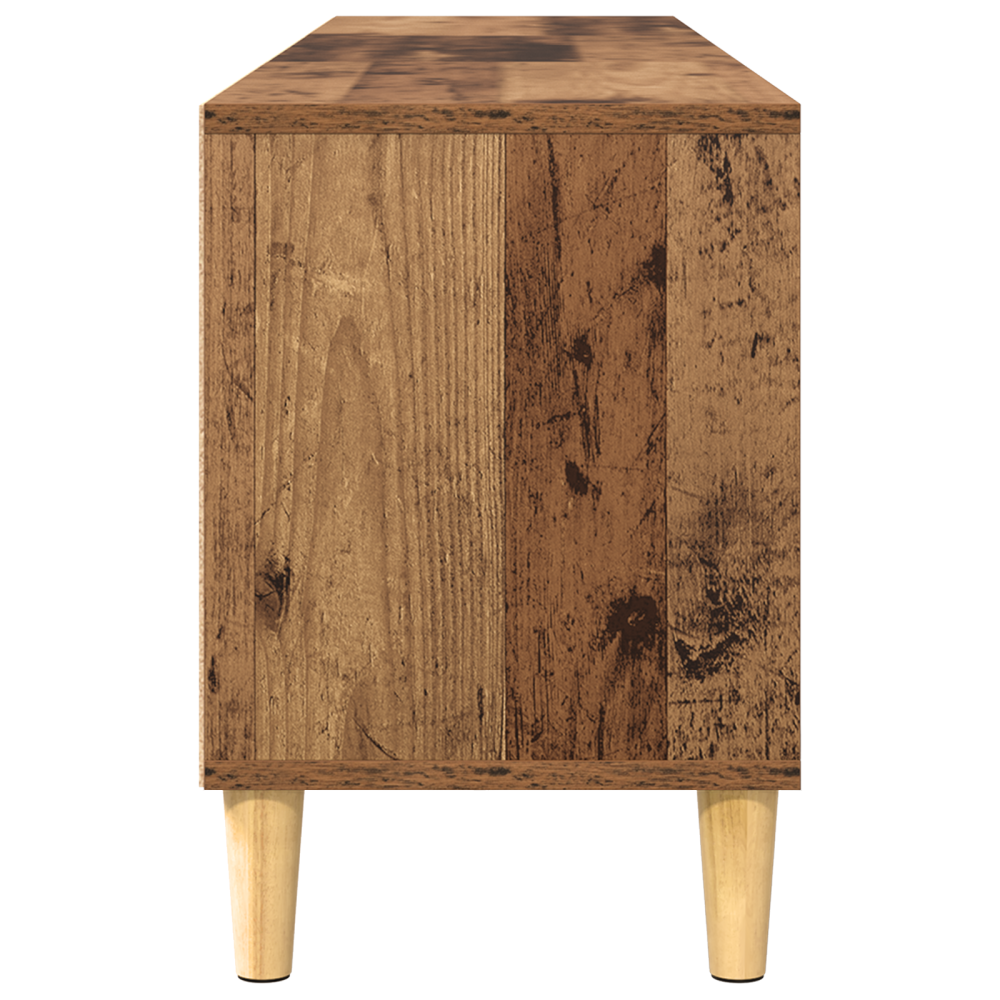Produktbild för TV-skåp med låda Gammalt trä 150 x 30 x 45 cm Konstruerat trä