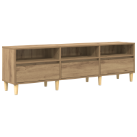 Produktbild för TV-skåp 150 x 30 x 45 cm Artisan Ek Konstruerat trä