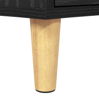 Produktbild för TV-skåp med låda Svart Ek 150 x 30 x 45 cm Konstruerat trä