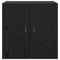 Produktbild för Väggmonterat skåp Svart Ek 60 x 31 x 60 cm Konstruerat trä