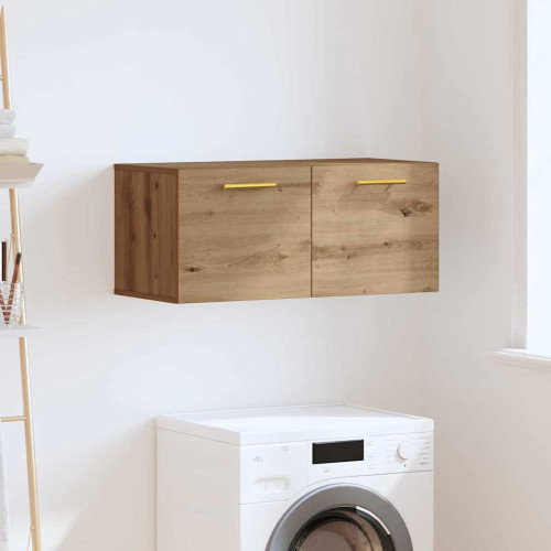 vidaXL Väggskåp artisan ek 80 x 36.5 x 35 cm Konstruerat trä