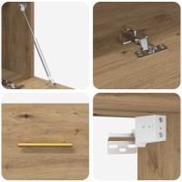 Produktbild för Väggskåp artisan ek 80 x 36.5 x 35 cm Konstruerat trä