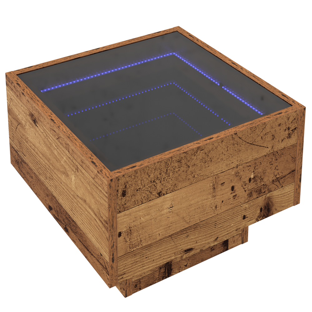 Produktbild för Kaffeebord Gammalt trä 40 x 40 x 30 cm Konstruerat trä
