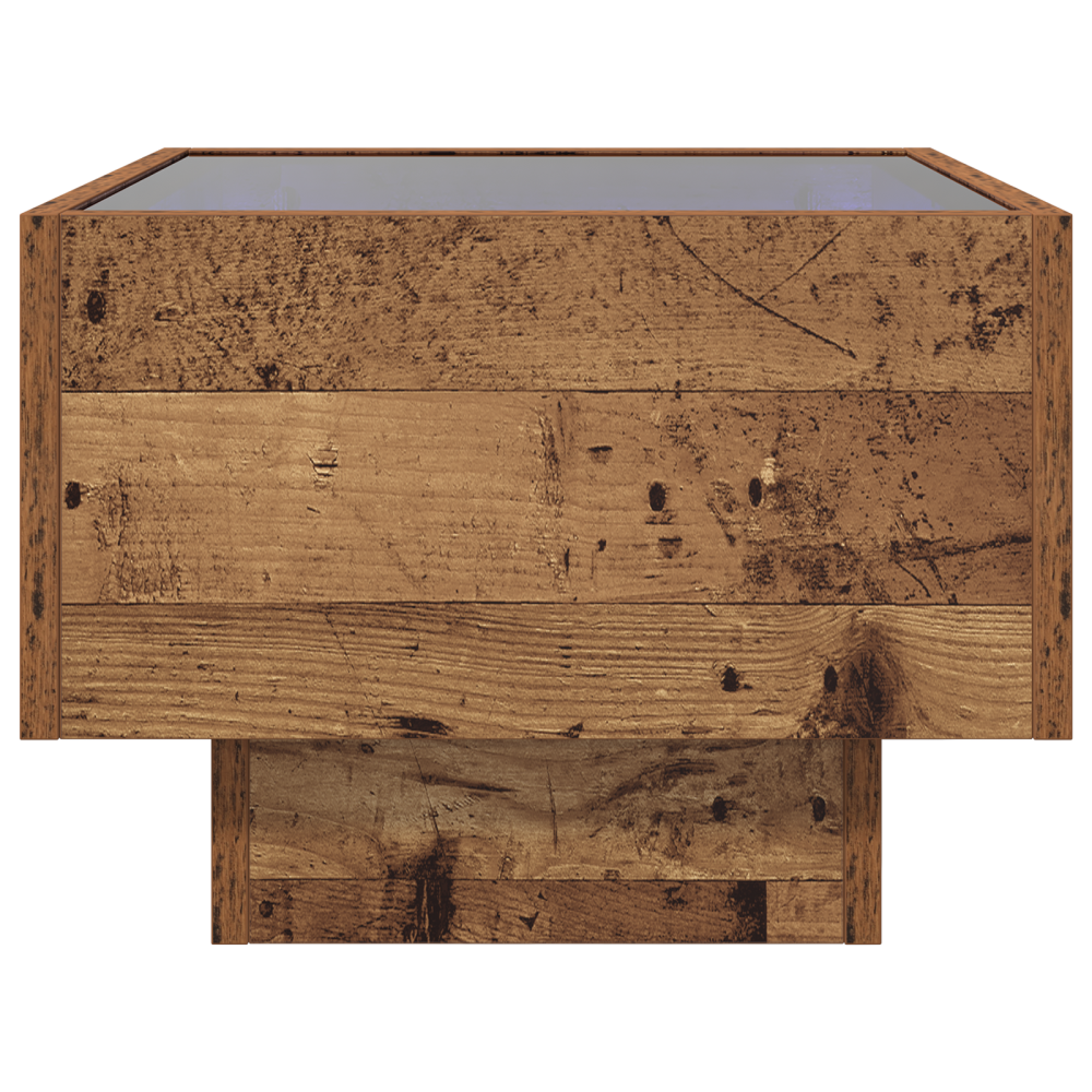 Produktbild för Kaffeebord Gammalt trä 40 x 40 x 30 cm Konstruerat trä