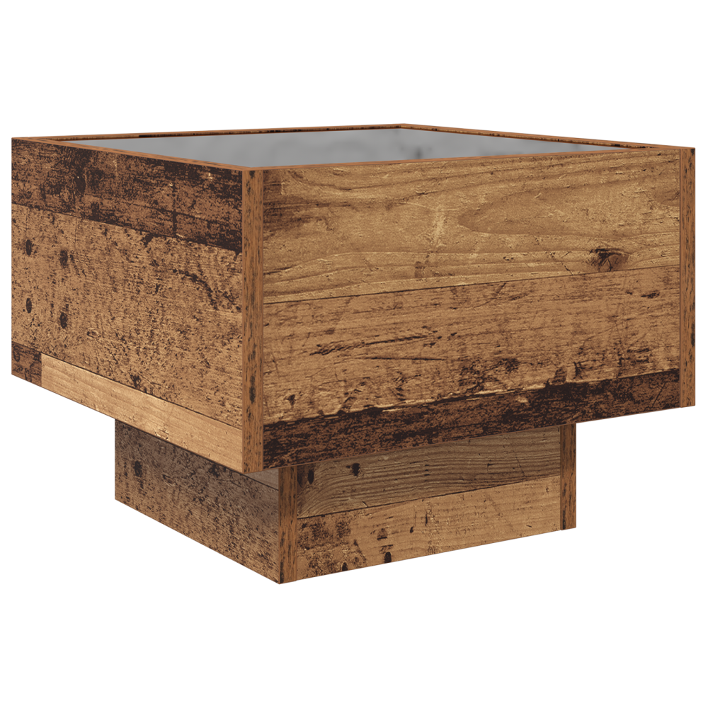 Produktbild för Kaffeebord Gammalt trä 40 x 40 x 30 cm Konstruerat trä