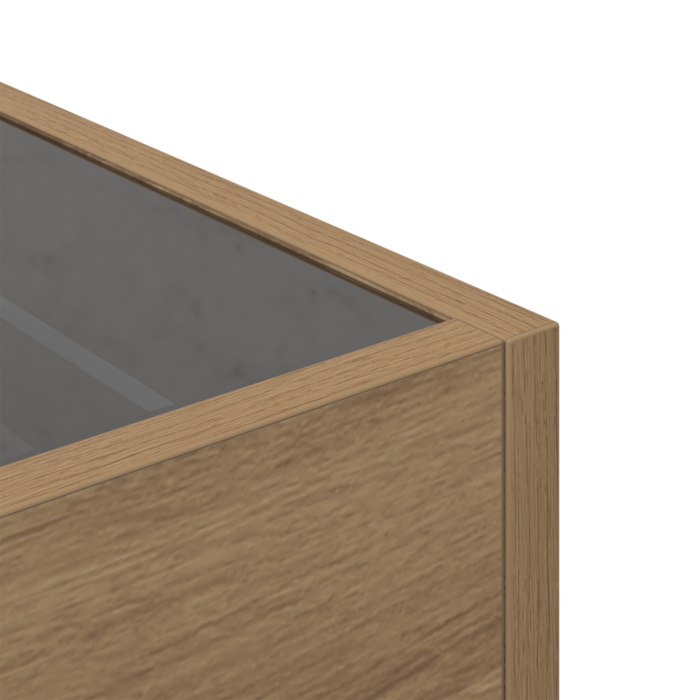 Produktbild för Kaffeebord artisan ek 40 x 40 x 30 cm Konstruerat trä