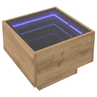 Produktbild för Kaffeebord artisan ek 40 x 40 x 30 cm Konstruerat trä