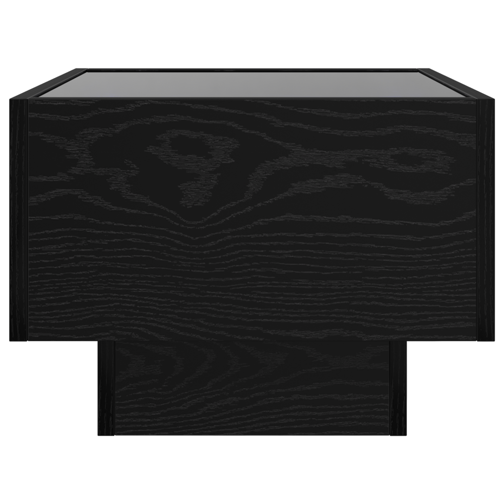 Produktbild för Kaffeebord Svart ek 40 x 40 x 30 cm Konstruerat trä