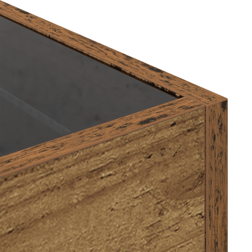 Produktbild för Kaffeebord Gammalt trä 50 x 50 x 30 cm Konstruerat trä