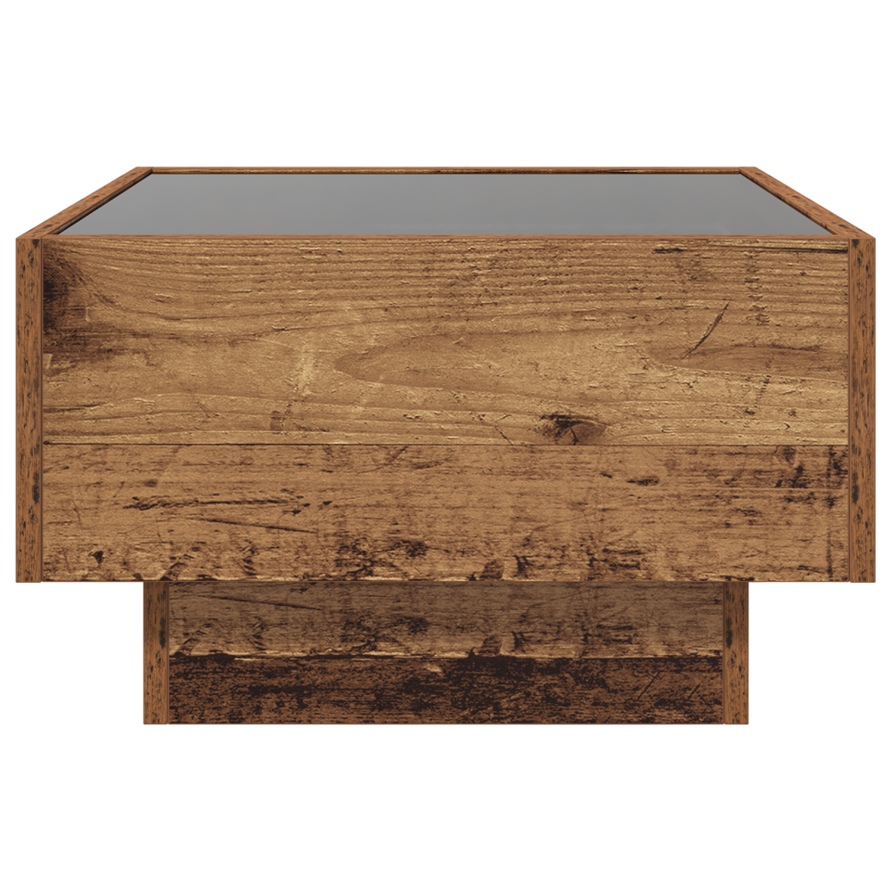 Produktbild för Kaffeebord Gammalt trä 50 x 50 x 30 cm Konstruerat trä