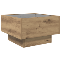 Produktbild för Kaffeebord artisan ek 50 x 50 x 30 cm Konstruerat trä
