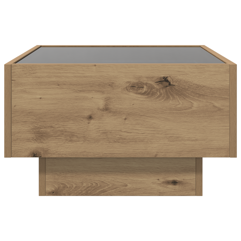 Produktbild för Kaffeebord artisan ek 50 x 50 x 30 cm Konstruerat trä