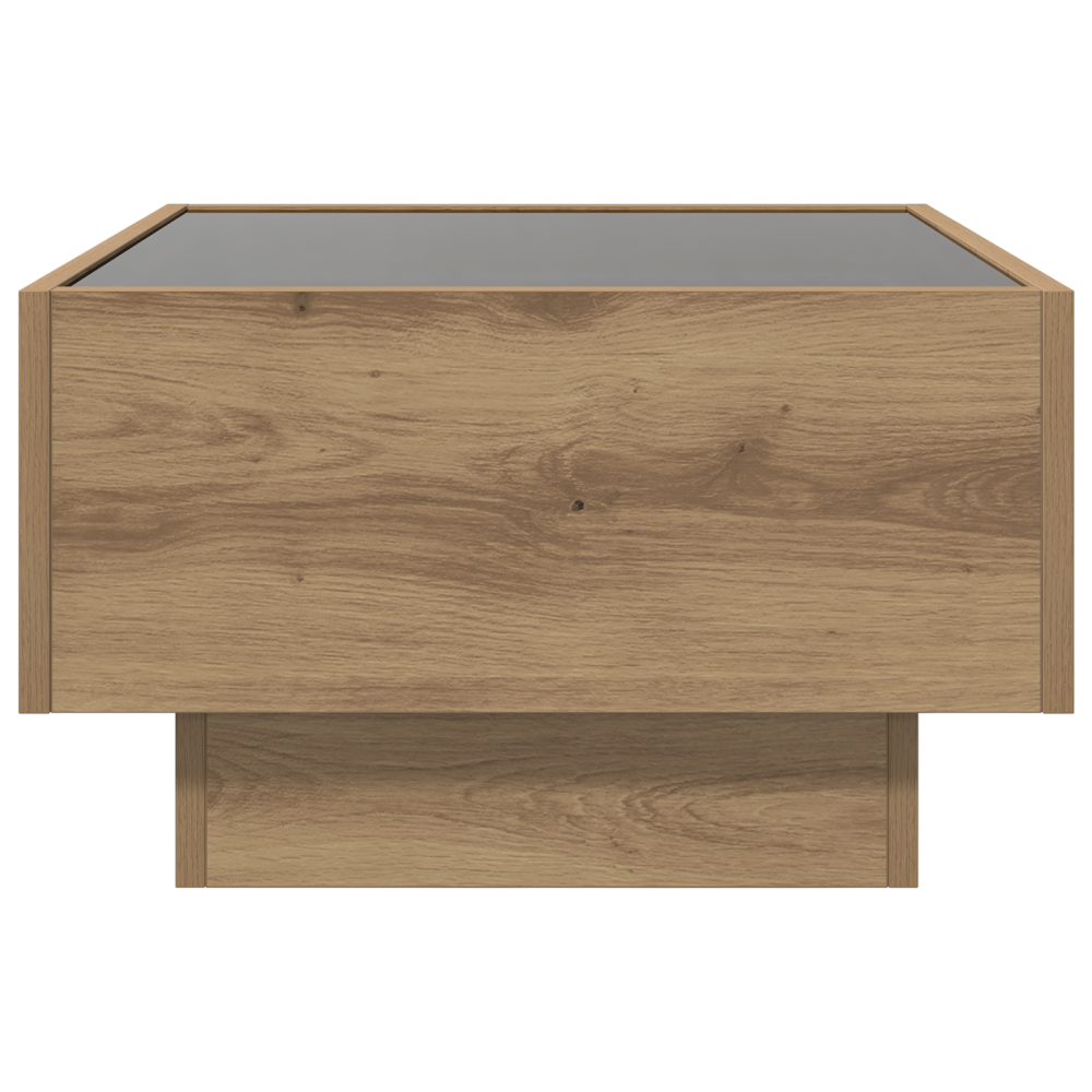 Produktbild för Kaffeebord artisan ek 50 x 50 x 30 cm Konstruerat trä