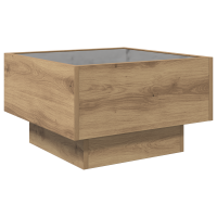Produktbild för Kaffeebord artisan ek 50 x 50 x 30 cm Konstruerat trä