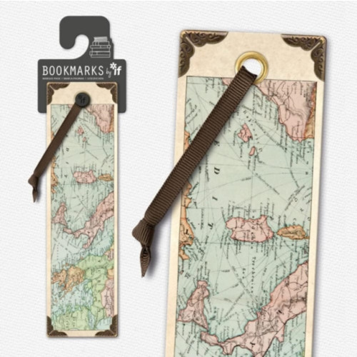 If plc Vintage Bookmarks - Map