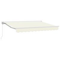 Produktbild för Markisram Kräm 250 x 200 cm Polyester med PU-beläggning