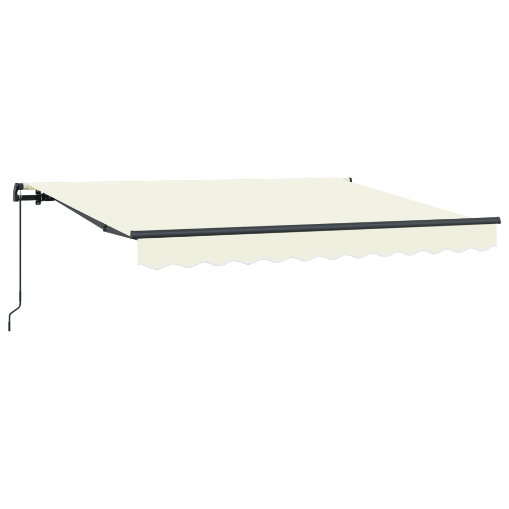 Produktbild för Utfällbar markis Kräm 250 x 200 cm tyg