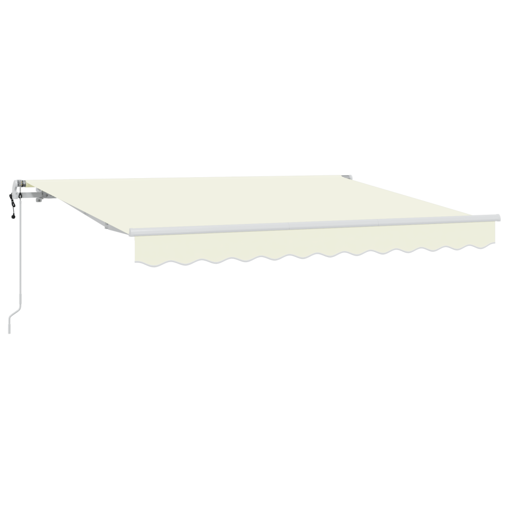 Produktbild för Utfällbar markis Kräm 250 x 200 cm tyg