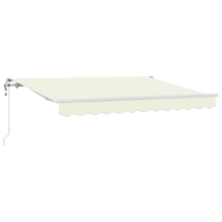 Produktbild för Utfällbar markis Kräm 250 x 200 cm tyg