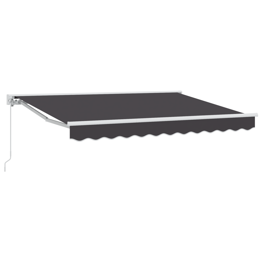 Produktbild för Markisram Antracit 250 x 200 cm Polyester med PU-beläggning