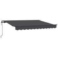 Produktbild för Utfällbar markis Antracit 250 x 200 cm tyg