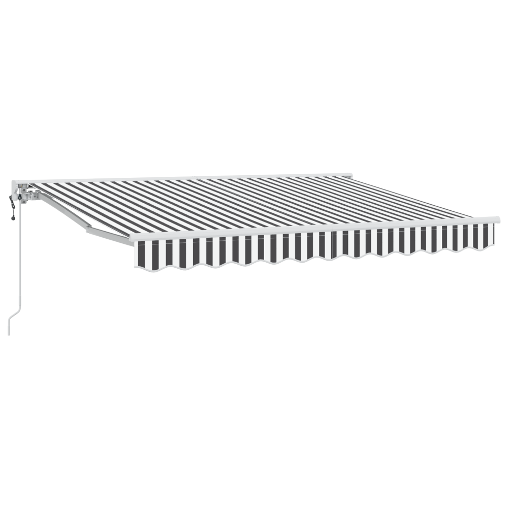 Produktbild för Markisram Antracit och vitt 250 x 200 cm