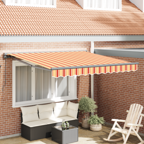 vidaXL Markisram Flerfärgsdesign 350 x 250 cm