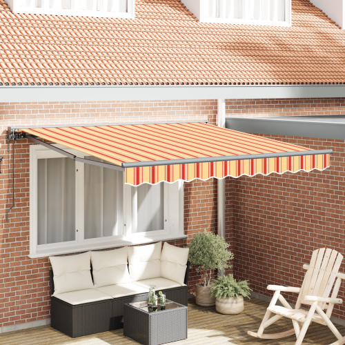 vidaXL Markisram Flerfärgsdesign 350 x 250 cm