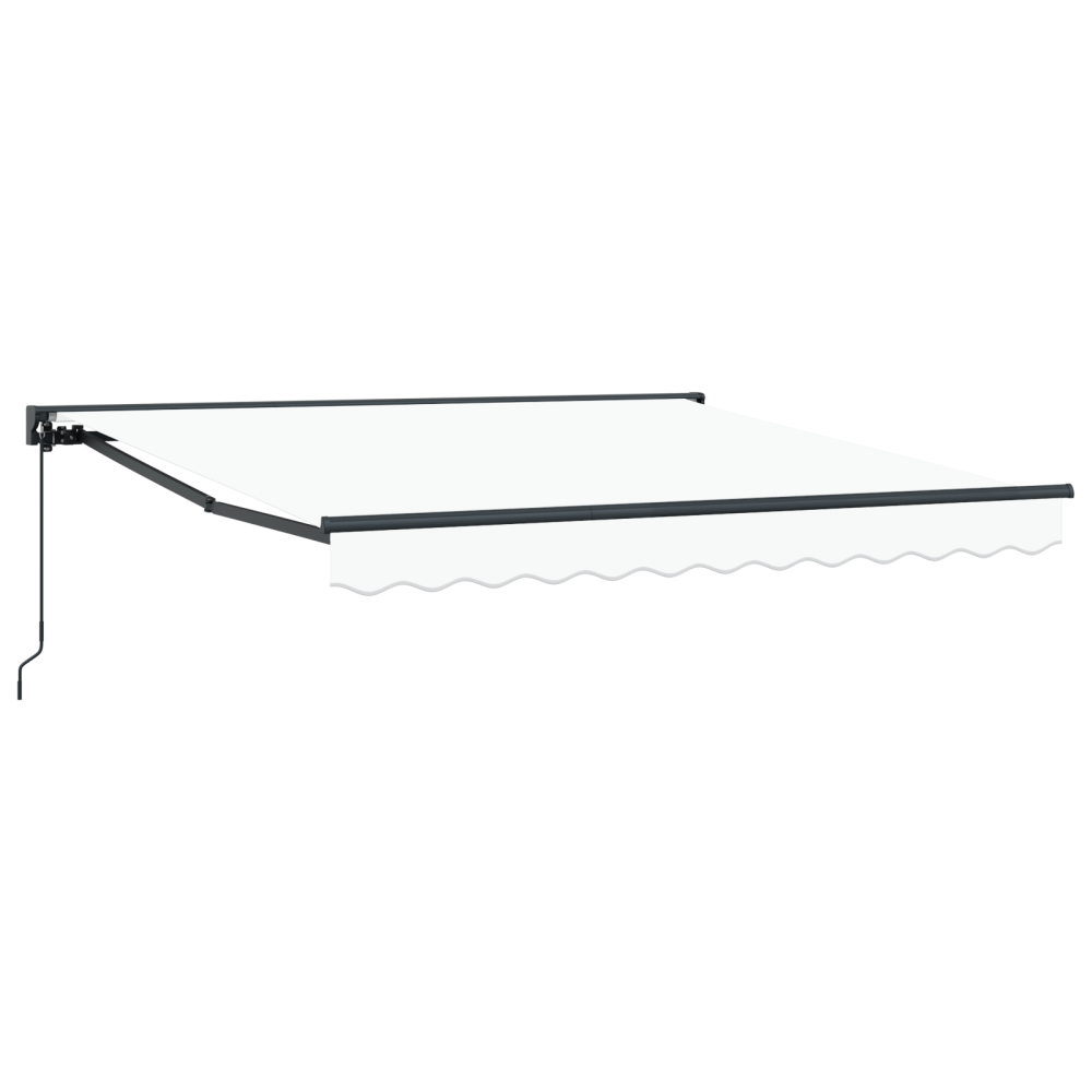 Produktbild för Markisram Vit 350 x 250 cm Polyester med PU-beläggning