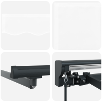 Produktbild för Markisram Vit 350 x 250 cm Polyester med PU-beläggning