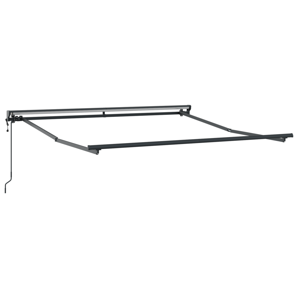 Produktbild för Markisram Röd 350 x 250 cm Polyester med PU-beläggning