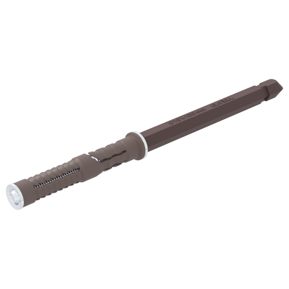 Produktbild för Flytande hyllstöd 12 pcs Beige Ø10 x 170 mm Stål