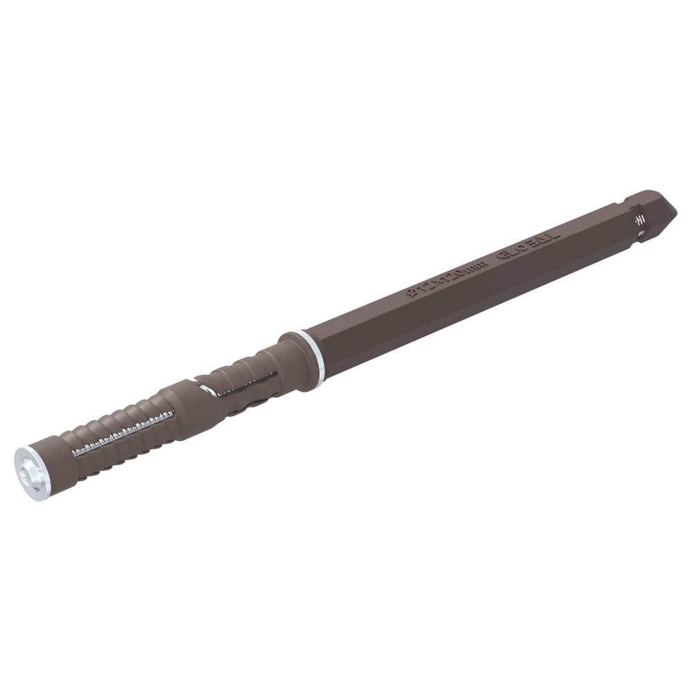 Produktbild för Flytande hyllstöd 12 pcs Beige Ø12 x 190 mm Stål