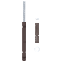 Produktbild för Flytande hyllstöd 12 pcs Beige Ø14 x 210 mm Stål