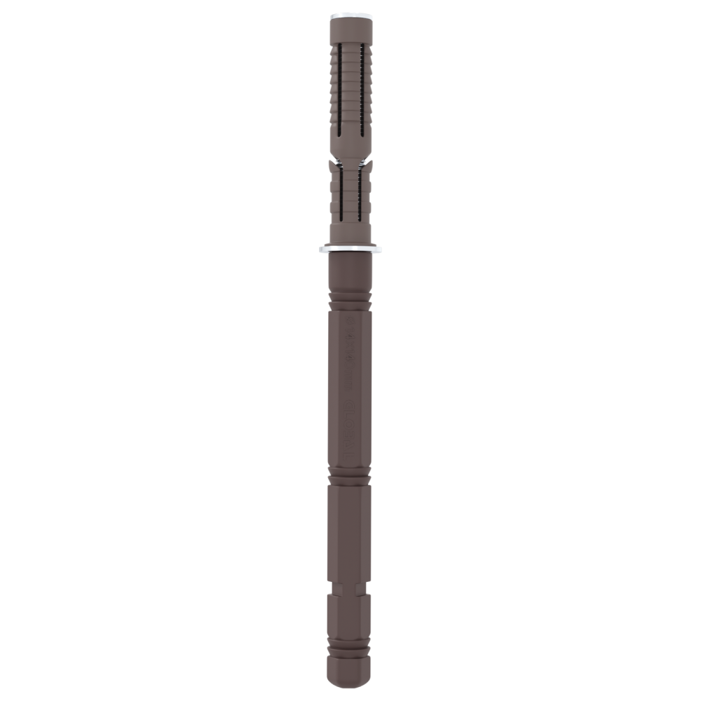 Produktbild för Flytande hyllstöd 12 pcs Beige Ø14 x 210 mm Stål