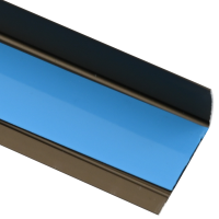 Produktbild för Trappnoslister 30 pcs Brun 67 x 3 x 2 cm Aluminium