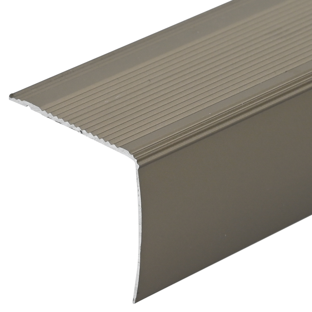Produktbild för Trappnoslister 30 pcs champagne 67 x 3 x 2 cm Aluminium