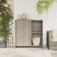 Produktbild för Förvaringsskåp med hylla Ljusgrå 100 x 36 x 102 cm Rotting
