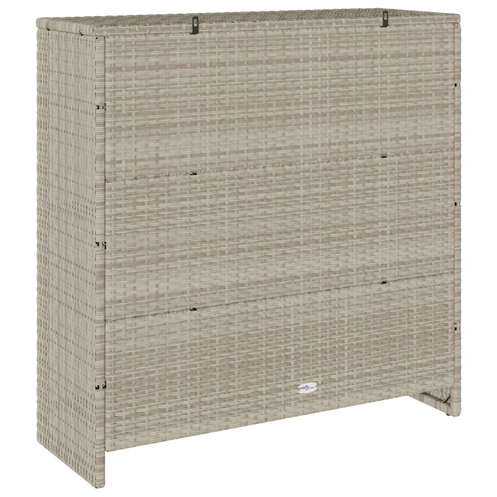 Produktbild för Förvaringsskåp med hylla Ljusgrå 100 x 36 x 102 cm Rotting