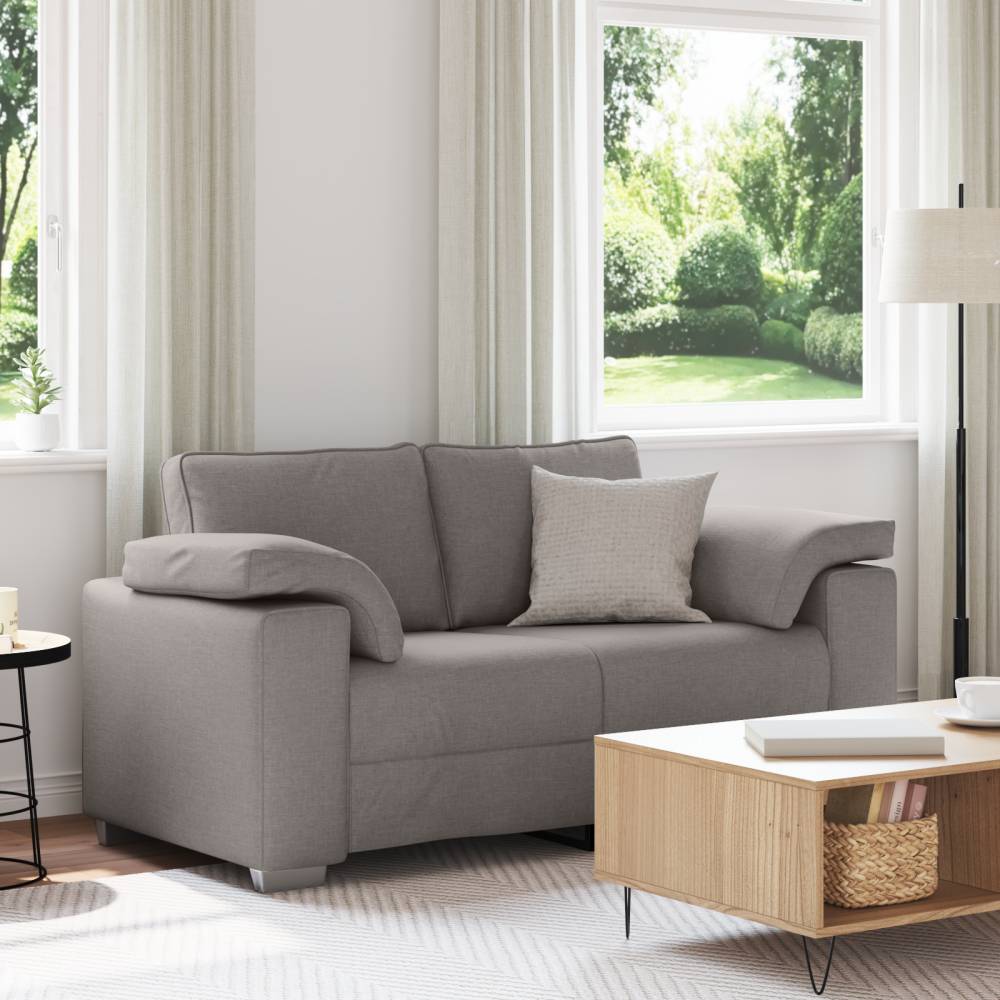 Produktbild för Tvåsitssoffa Taupe 160 cm tyg