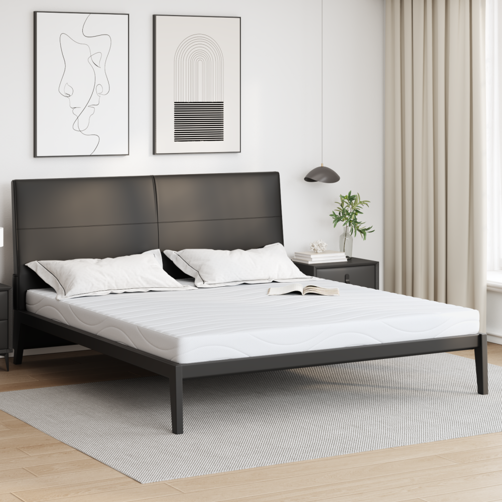 Produktbild för Madrass Vit 180 x 200 cm Jacquardtyg
