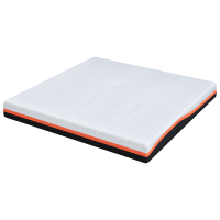 Produktbild för Madrass Vit och svart 180 x 200 cm Jacquardtyg