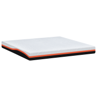 Produktbild för Madrass Vit och svart 180 x 200 cm Jacquardtyg