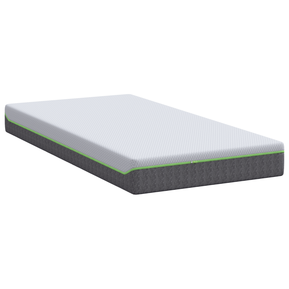 Produktbild för Madrass Vitt och Grått 120 x 200 cm Jacquardtyg