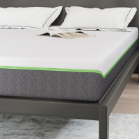 Produktbild för Madrass Vitt och Grått 140 x 190 cm Jacquardtyg