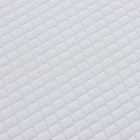 Produktbild för Madrass Vitt och Grått 140 x 200 cm Jacquardtyg