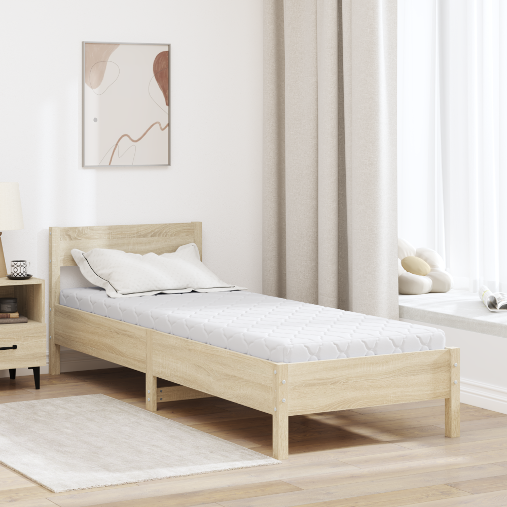 Produktbild för Madrass Vit 80 x 200 cm Jacquardtyg